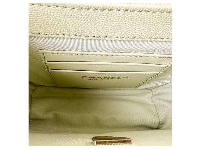 Bolsa de ombro Chanel em verde e amarelo - vista 5