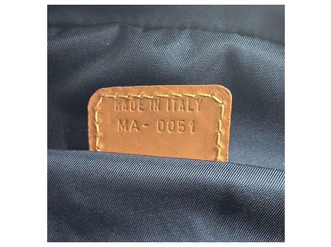 Bolsa Christian Dior usada Marrom Azul marinho - vista 13