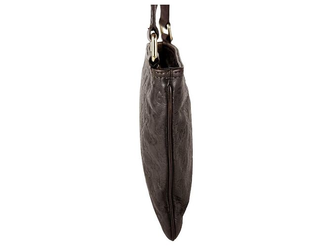 Gucci Schultertasche aus braunem Leder - Ansicht 2