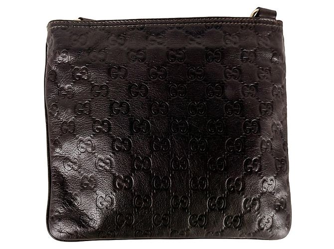 Gucci Schultertasche aus braunem Leder - Ansicht 3