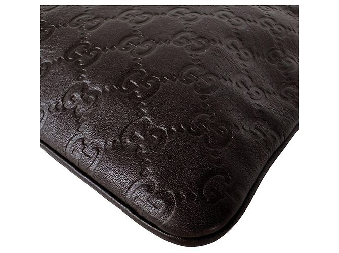 Gucci Schultertasche aus braunem Leder - Ansicht 9