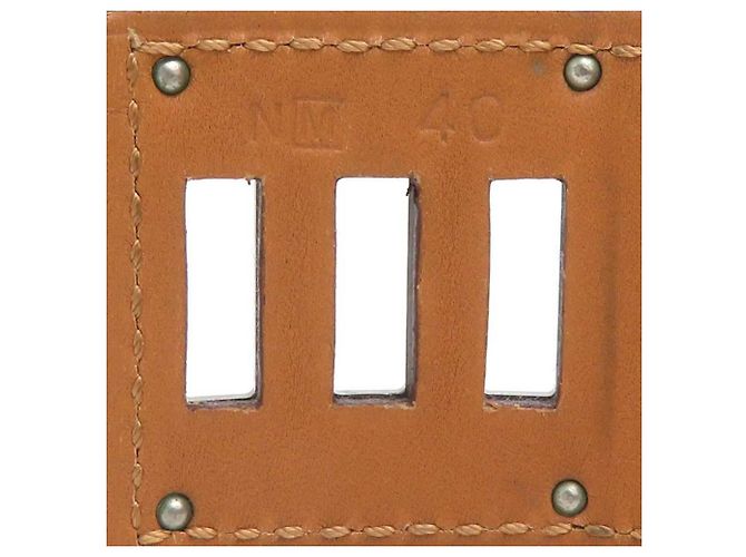 Hermès Pulsera Hermes Kelly Dog Castaño Plata - vista 13