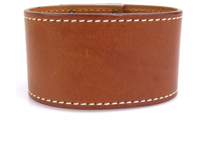 Hermès Pulsera Hermes Kelly Dog Castaño Plata - vista 4