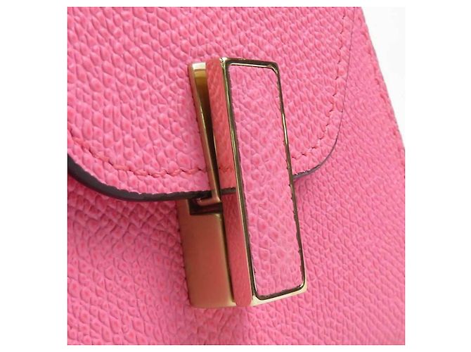 Valextra Iside Gürteltasche aus rosa Leder Pink - Ansicht 10