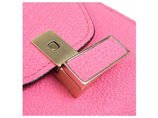 Valextra Iside Gürteltasche aus rosa Leder Pink - Ansicht 11