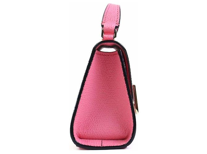 Valextra Iside Gürteltasche aus rosa Leder Pink - Ansicht 3
