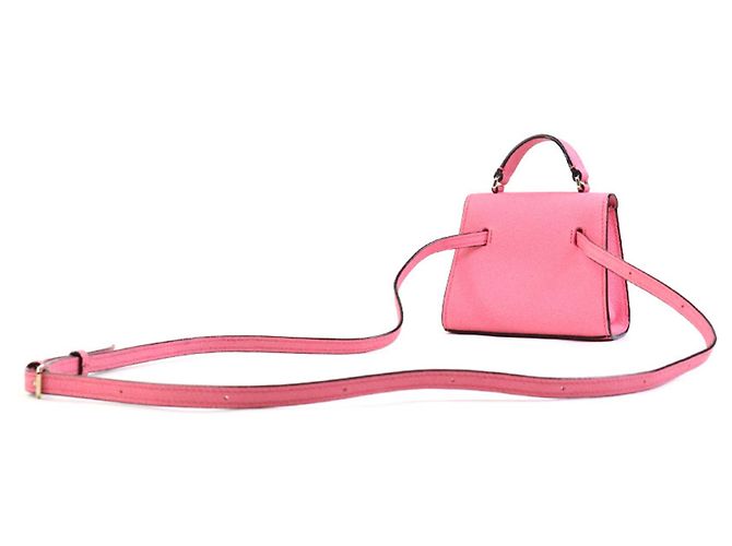 Valextra Iside Gürteltasche aus rosa Leder Pink - Ansicht 5