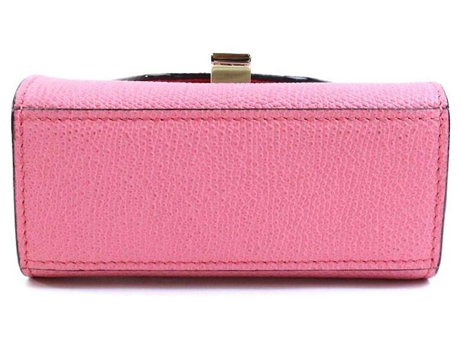 Valextra Iside Gürteltasche aus rosa Leder Pink - Ansicht 6