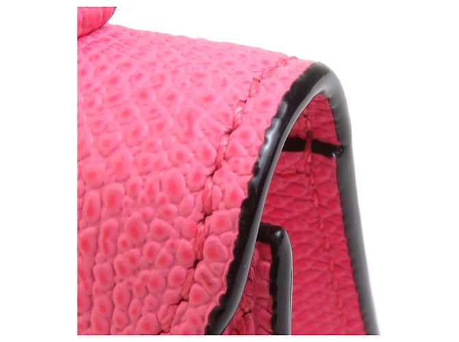 Valextra Iside Gürteltasche aus rosa Leder Pink - Ansicht 9