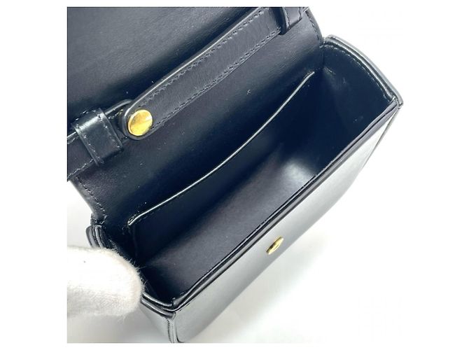 Céline Celine Mini Claude Triomphe Shoulder Bag Black - view 6