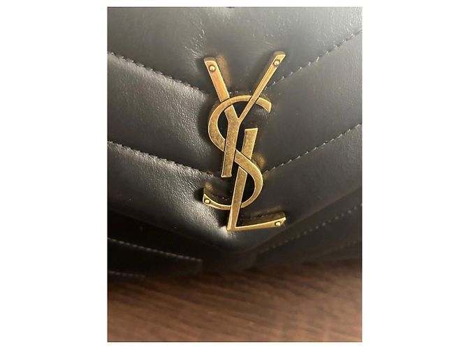 Autre Marque Saint Laurent Borsa Loulou in pelle nera Nero - vista 3