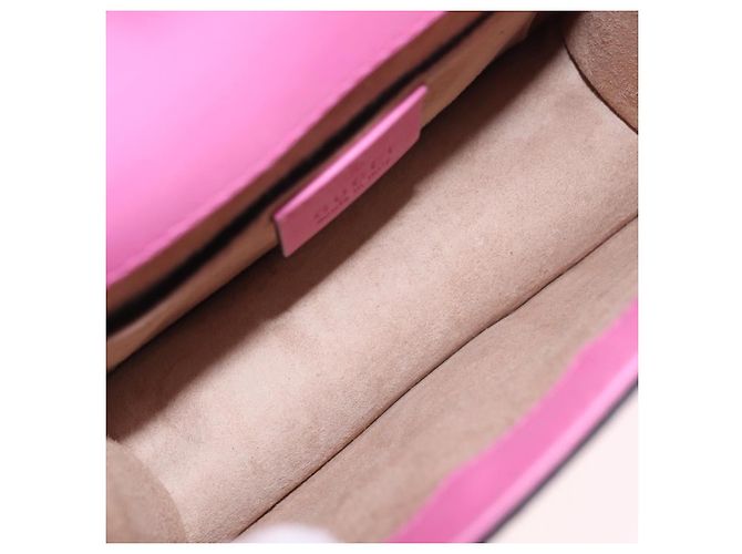 Gucci Sylvie Chain Leather Mini Pink - Ansicht 5