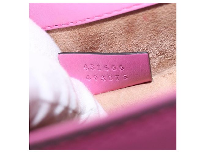 Gucci Sylvie Chain Leather Mini Pink - Ansicht 7