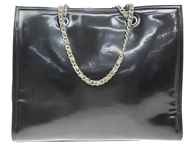 Labial Chanel Open Patent Vinyl Large Negro - vista 2
