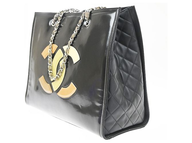 Labial Chanel Open Patent Vinyl Large Negro - vista 3