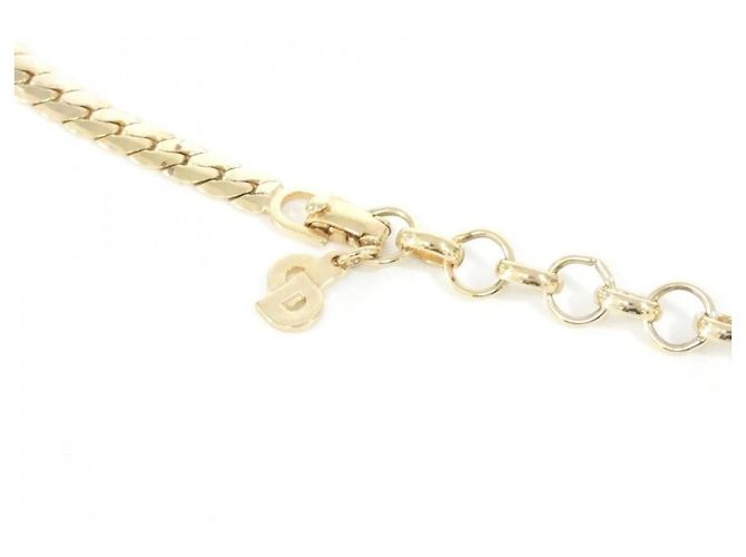 Colar Christian Dior Dourado e Roxo - vista 4