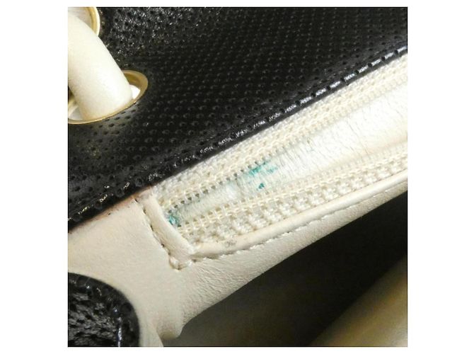Chanel 16533 Schultertasche Schwarz Beige - Ansicht 9
