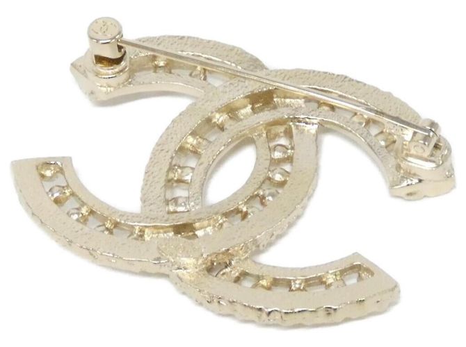 Broche Chanel AB7765 Dourado e Transparente - vista 2