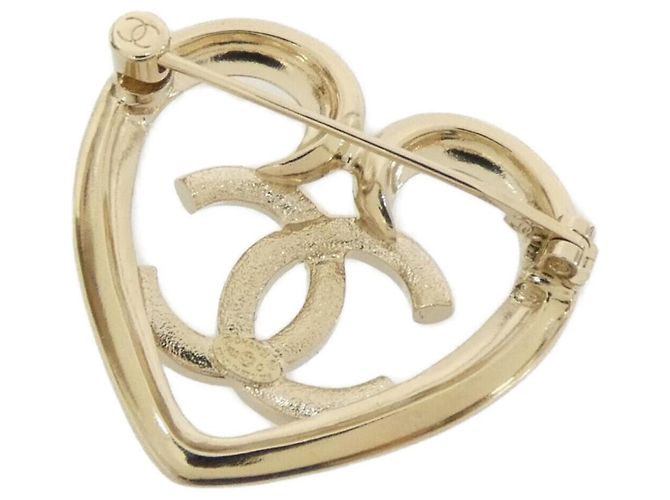 Broche Chanel ABA093 Dorée et Transparente - vue 2