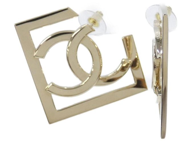 Orecchini a lobo Chanel Gold D'oro - vista 2