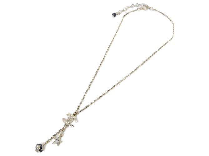 Collar Chanel ABC119 Negro Dorado - vista 2