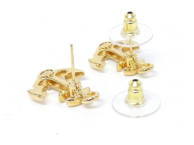 Orecchini a lobo Chanel ABF076 D'oro - vista 3