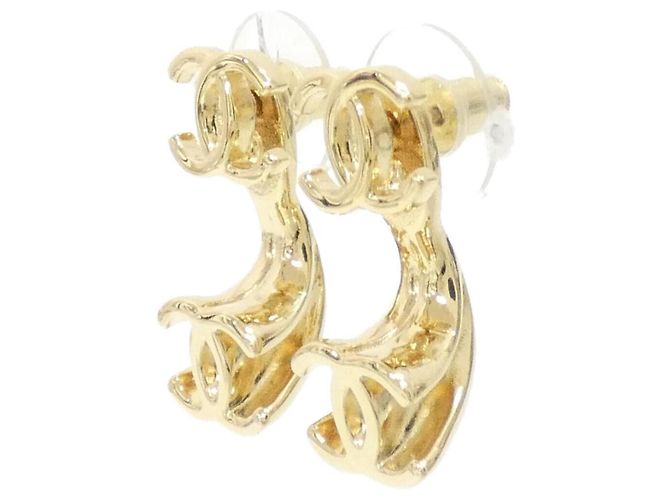 Chanel Gold Stecker-Ohrringe ABH472 Golden - Ansicht 2