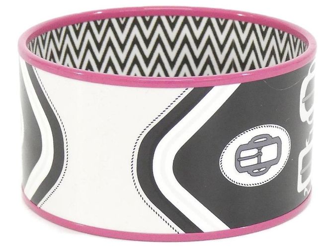 Hermès Brazalete Hermes blanco y negro - vista 2