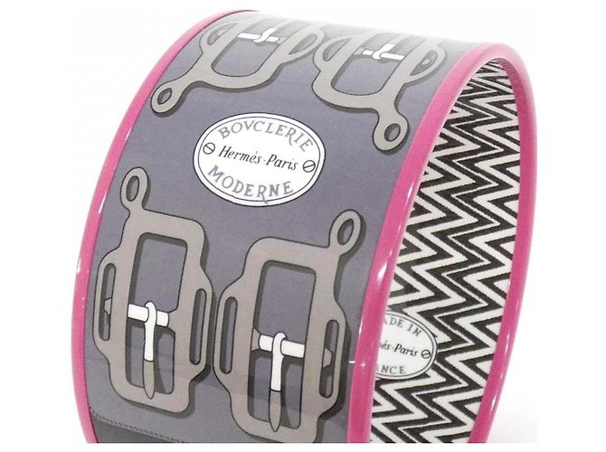 Hermès Brazalete Hermes blanco y negro - vista 3