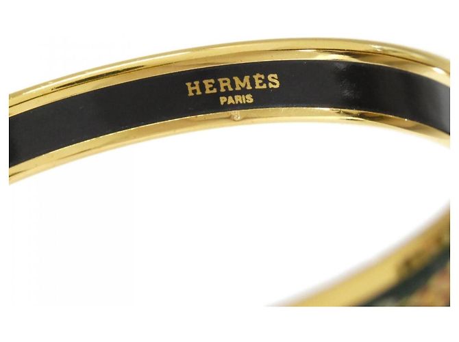 Hermès Hermes Gold and Green Bangle Golden Light green - view 3