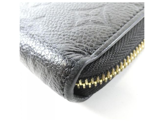 Louis Vuitton Monogram Empreinte Zippy Wallet Black - view 3