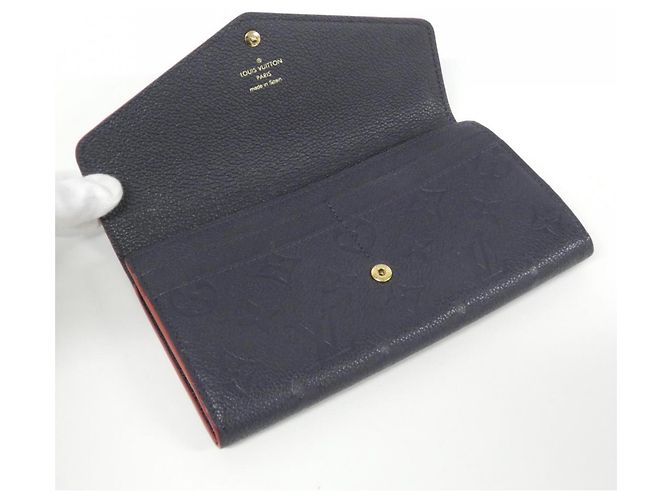 Louis Vuitton Monogram Empreinte Portefeuille Sarah Wallet Vermelho - vista 7