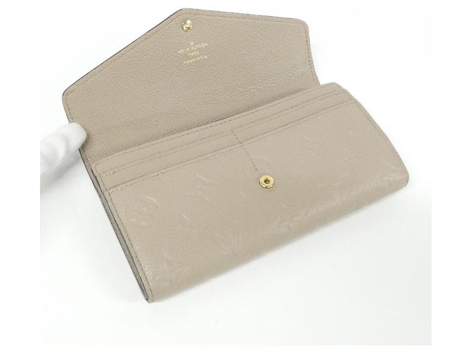 Louis Vuitton Monogram Empreinte Portefeuille Sarah Wallet Grey - view 5