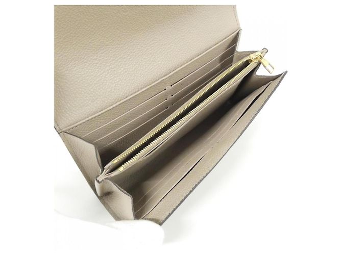 Louis Vuitton Monogram Empreinte Portefeuille Sarah Wallet Grey - view 6