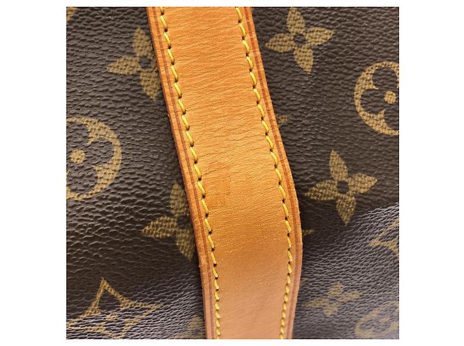 Borsa Boston Louis Vuitton Monogram Keepall 60cm Marrone - vista 3