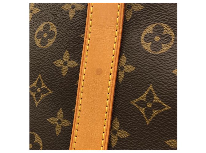 Borsa Boston Louis Vuitton Monogram Keepall 60cm Marrone - vista 4