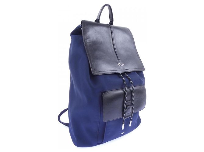 Sac à dos Christian Dior Dior Noir Bleu Marine - vue 2