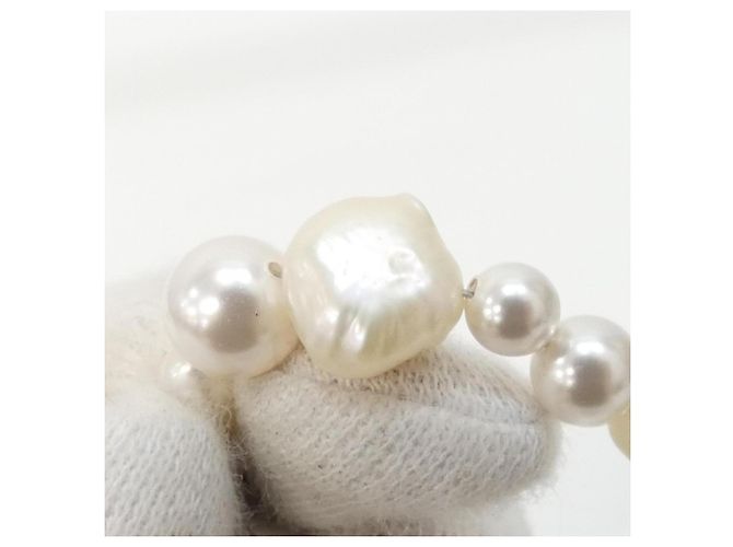 Chanel Weißes Perlenhalsband - Ansicht 3