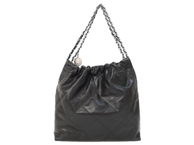 Bolsa de Ombro Chanel 22 Line AS3261 Preto - vista 2