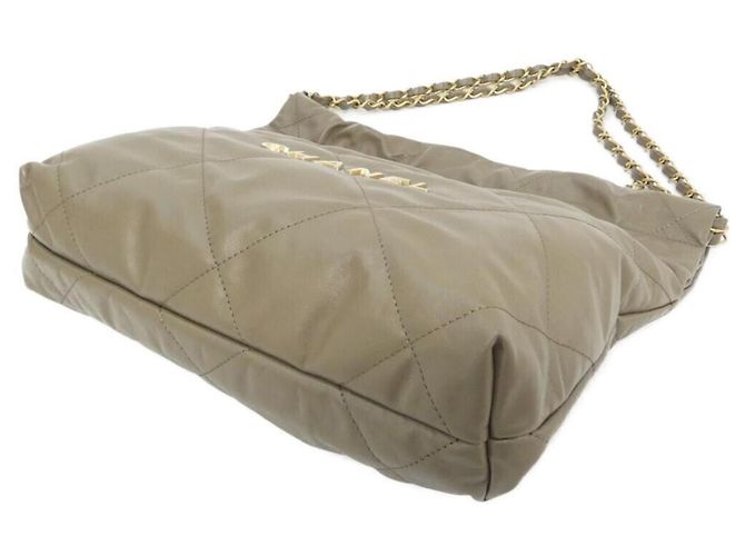 Chanel 22 Line Small AS3260 Schultertasche Khaki - Ansicht 3