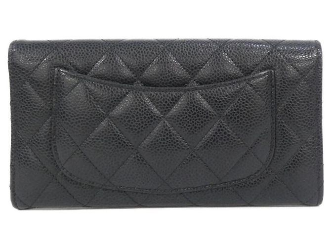 Chanel Timeless Classic Line AP0241 Geldbörse Schwarz Bordeaux - Ansicht 2