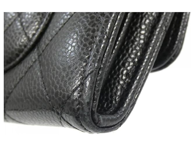 Chanel Timeless Classic Line AP0241 Geldbörse Schwarz Bordeaux - Ansicht 4