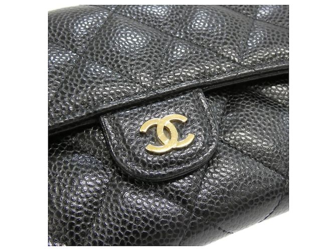 Chanel Timeless Classic Line AP0241 Geldbörse Schwarz Bordeaux - Ansicht 5