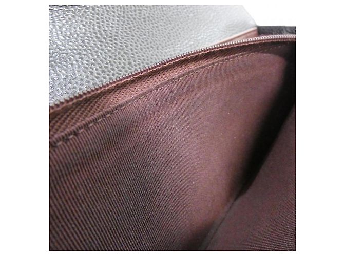 Chanel Timeless Classic Line AP0241 Geldbörse Schwarz Bordeaux - Ansicht 8