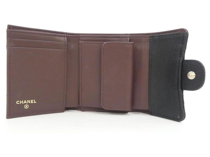 Chanel Timeless Classic Line AP0229 Wallet Black Dark red - view 4