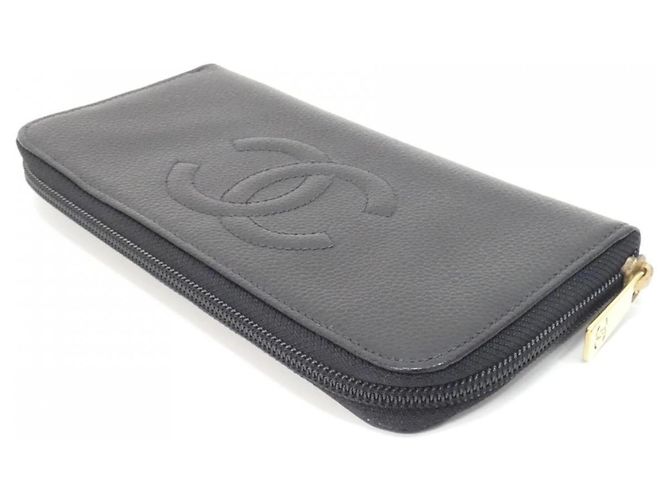 Cartera larga Chanel Timeless CC Line 13228 Negro - vista 3