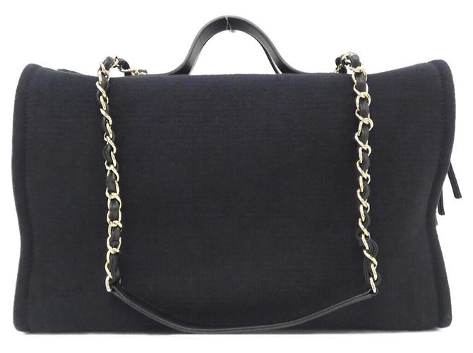Borsa Boston Chanel Deauville Line AS4166 Nero - vista 2