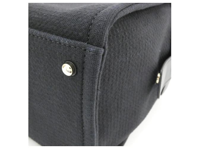 Borsa Boston Chanel Deauville Line AS4166 Nero - vista 3