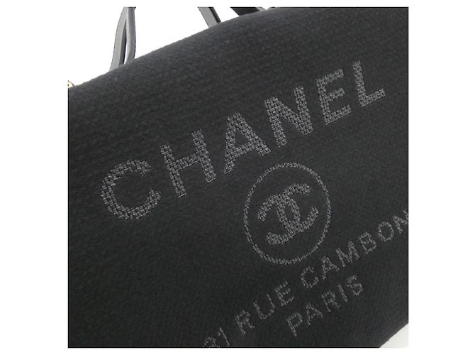 Borsa Boston Chanel Deauville Line AS4166 Nero - vista 4