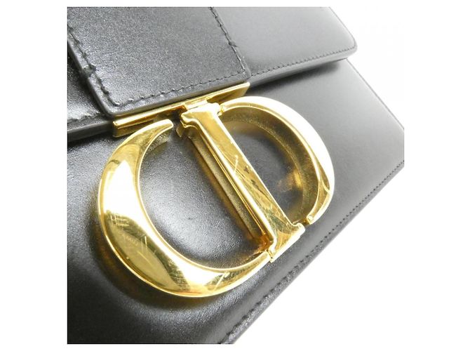 Christian Dior 30 Montaigne Schultertasche Schwarz Weiß - Ansicht 4